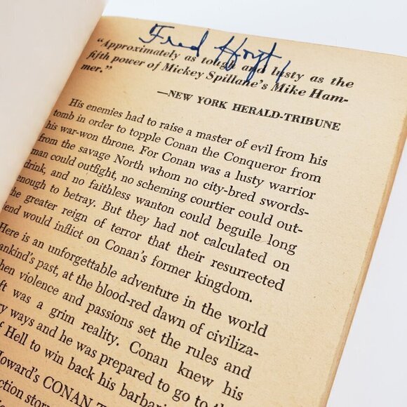 ACE Double D-36 Book Conan Conqueror Howard, Sword Rhiannon Brackett 1953 PB - Picture 6 of 12